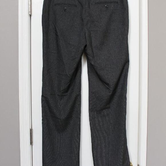 rafaella Casual Dress Pants Slacks Trouser Woman's Size 10 Black Tiny Plaid - Picture 2 of 4